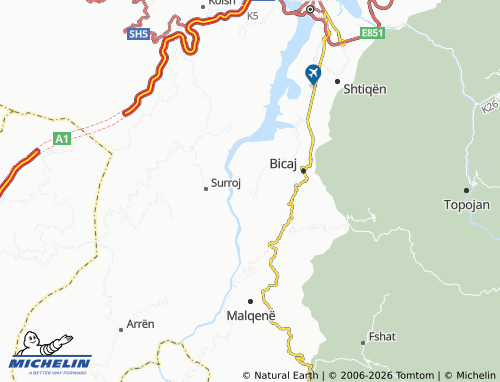Mappa MICHELIN Gabricë - ViaMichelin