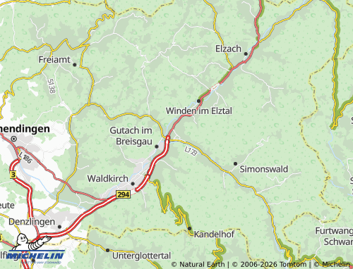 MICHELIN Bleibach map - ViaMichelin