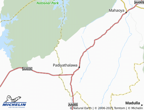 MICHELIN Hagamwela map - ViaMichelin