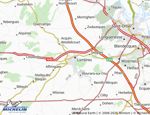 Mapa MICHELIN Lumbres - ViaMichelin