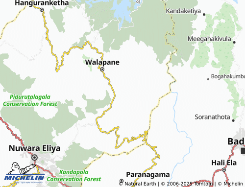 MICHELIN Kumbukwela map - ViaMichelin