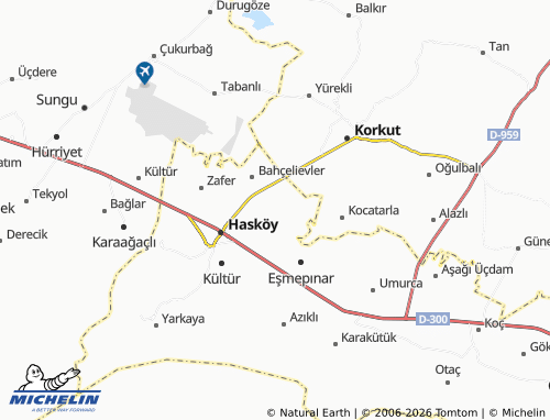 Mappa MICHELIN Kültür - ViaMichelin