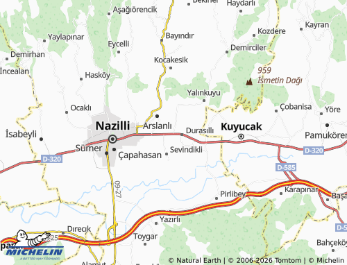 MICHELIN Güzelköy map - ViaMichelin