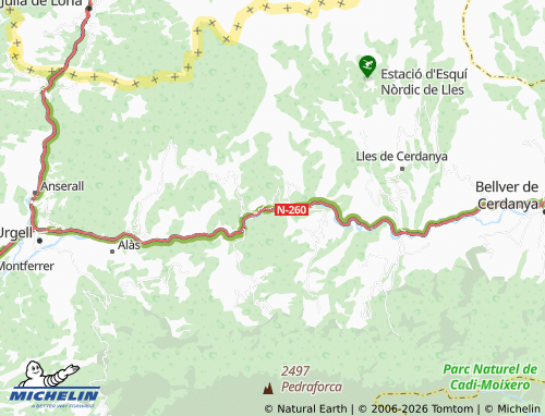 Mappa MICHELIN El Pont de Bar - ViaMichelin