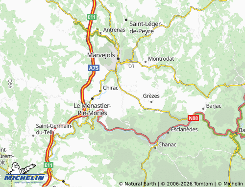 Mappa MICHELIN Palhers - ViaMichelin