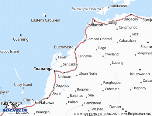 MICHELIN Cangawa map - ViaMichelin
