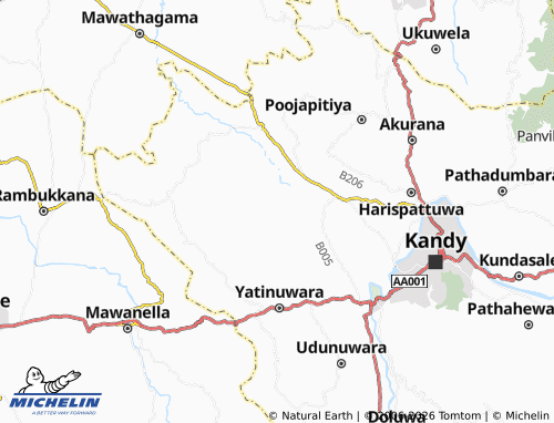 MICHELIN Walpalagolla South map - ViaMichelin