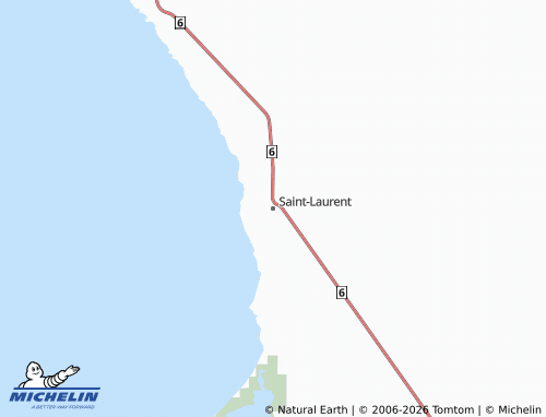 MICHELIN Saint-Laurent map - ViaMichelin