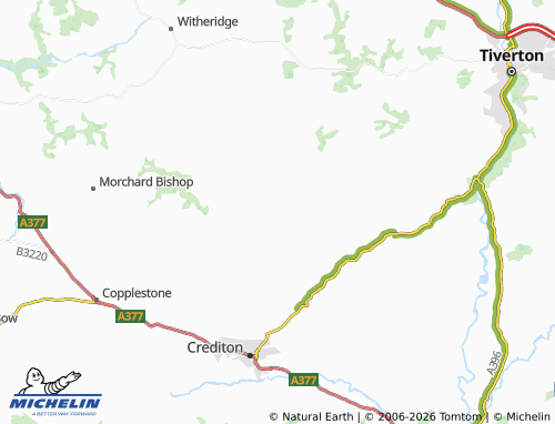 Carte MICHELIN Stockleigh English - ViaMichelin