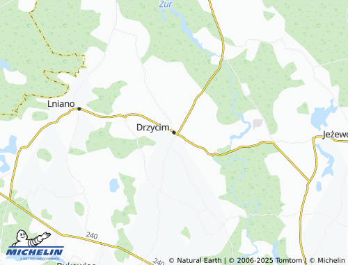 MICHELIN Drzycim map - ViaMichelin