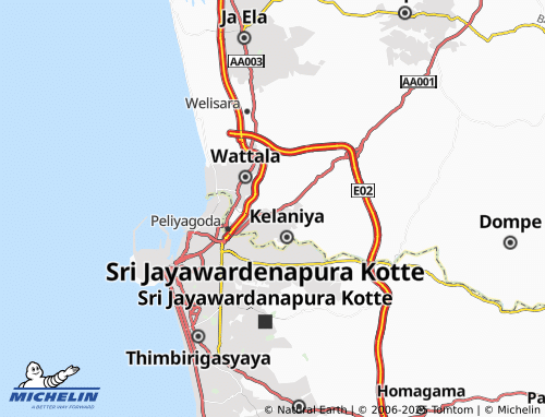 Kaart MICHELIN Dalugama - ViaMichelin