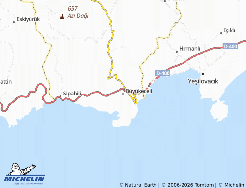 Mapa MICHELIN Büyükeceli - ViaMichelin