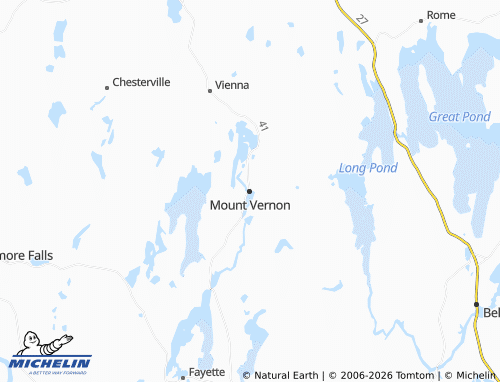 Carte MICHELIN Mount Vernon - ViaMichelin