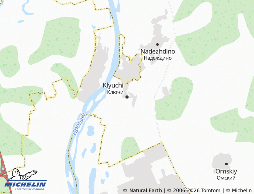 MICHELIN-Landkarte Klyuchi - ViaMichelin