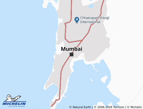 Carte MICHELIN Mumbai - ViaMichelin