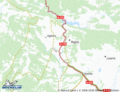 MICHELIN Murillo de Gállego map - ViaMichelin