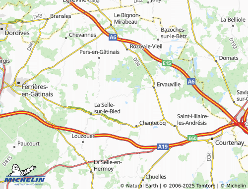 Mappa MICHELIN Mérinville - ViaMichelin