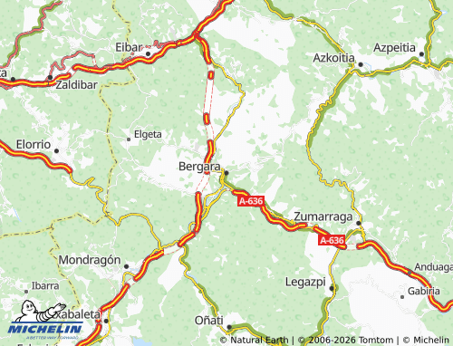Mapa MICHELIN Bergara - ViaMichelin