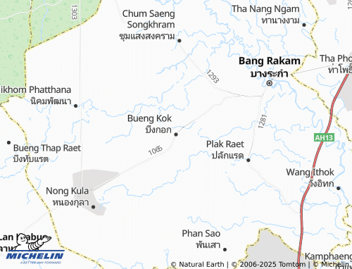 MICHELIN Bueng Kok map - ViaMichelin