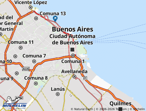 Mappa MICHELIN Comuna 1 - ViaMichelin