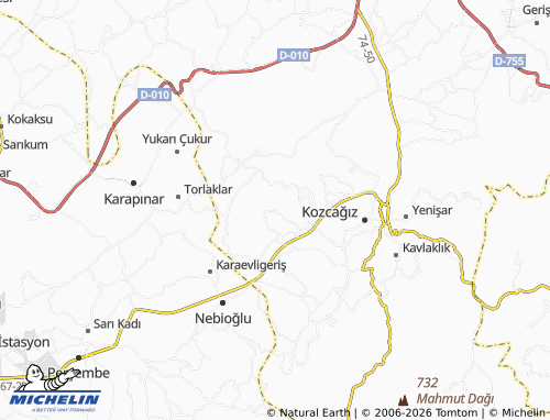 MICHELIN-Landkarte Uluköy - ViaMichelin