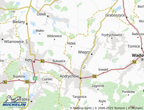 Kaart MICHELIN Podlesie Nideckie - ViaMichelin