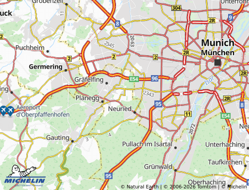 MICHELIN Martinsried map - ViaMichelin