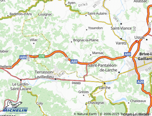 MICHELIN-Landkarte Le Mas - ViaMichelin