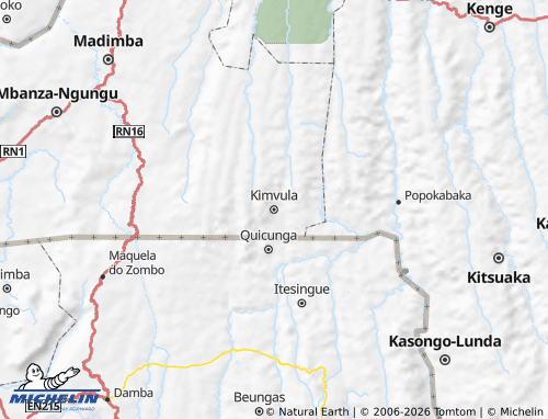MICHELIN Kimvula map - ViaMichelin