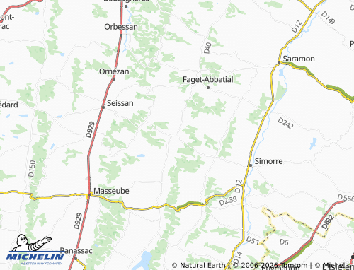 Mapa MICHELIN Tachoires - ViaMichelin