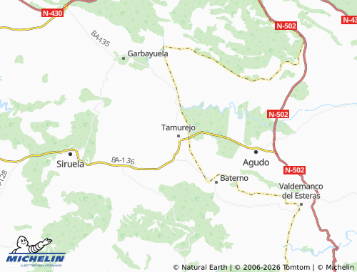 Kaart MICHELIN Tamurejo - ViaMichelin