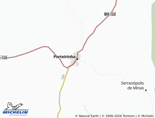 Mappa MICHELIN Porteirinha - ViaMichelin
