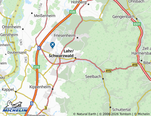 MICHELIN Lahr/Schwarzwald map - ViaMichelin