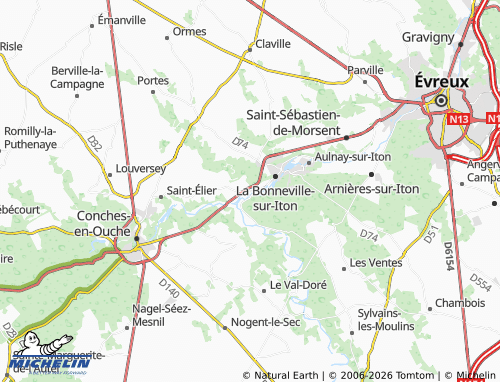 Mappa MICHELIN Glisolles - ViaMichelin