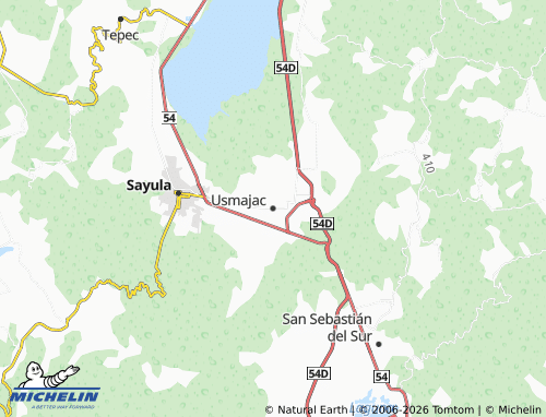MICHELIN Usmajac map - ViaMichelin