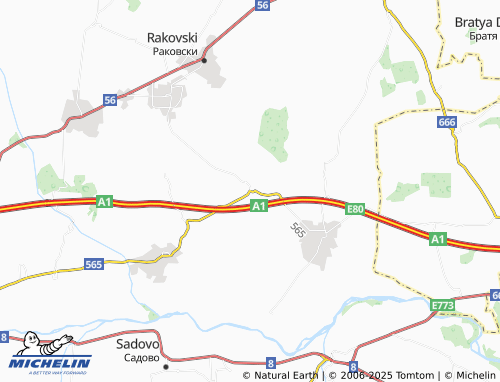 MICHELIN Shishmantsi map - ViaMichelin