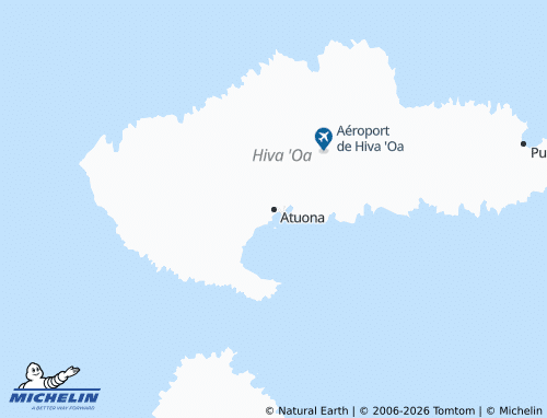MICHELIN Atuona map - ViaMichelin
