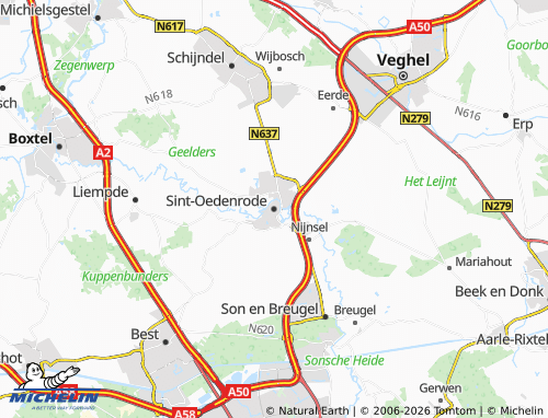 MICHELIN Sint-Oedenrode map - ViaMichelin