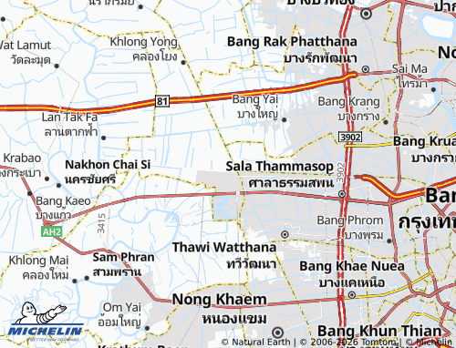 Mapa MICHELIN Phutthamonthon - ViaMichelin