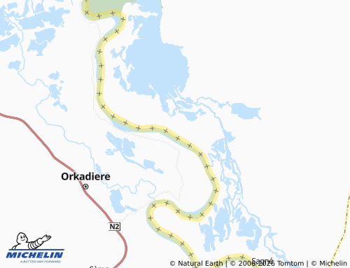 MICHELIN Ouali map - ViaMichelin