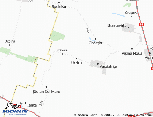 Mapa MICHELIN Urzica - ViaMichelin