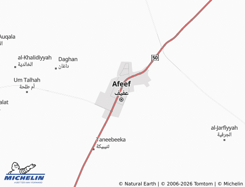 Carte MICHELIN al-Jazeerah - ViaMichelin