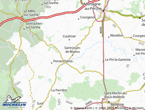 MICHELIN Saint-Jouin-de-Blavou map - ViaMichelin