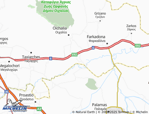 MICHELIN Georganades map - ViaMichelin