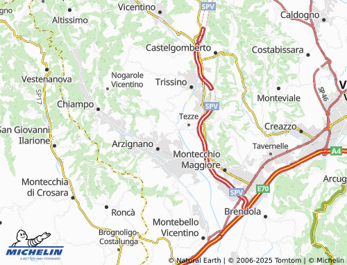 Mapa MICHELIN Calpeda - ViaMichelin