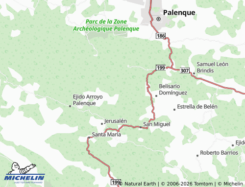 MICHELIN Ejido Ignacio Zaragoza map - ViaMichelin