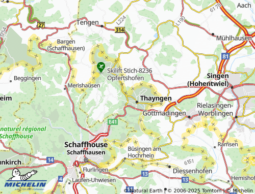 MICHELIN-Landkarte Hüttenleben - ViaMichelin