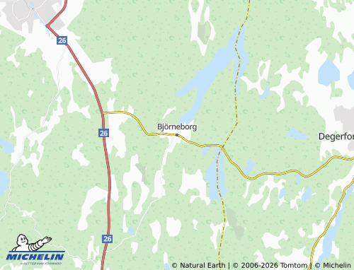 Mapa MICHELIN Björneborg - ViaMichelin