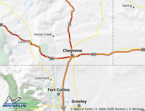 Carte MICHELIN Wyoming - ViaMichelin