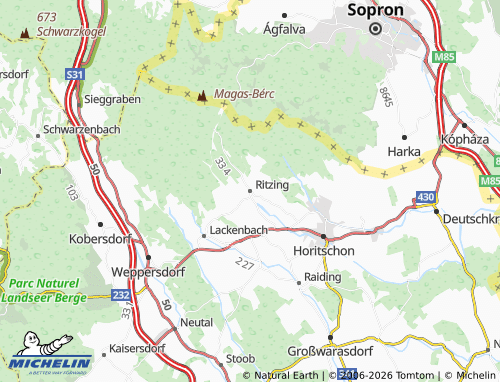 Mapa MICHELIN Ritzing - ViaMichelin